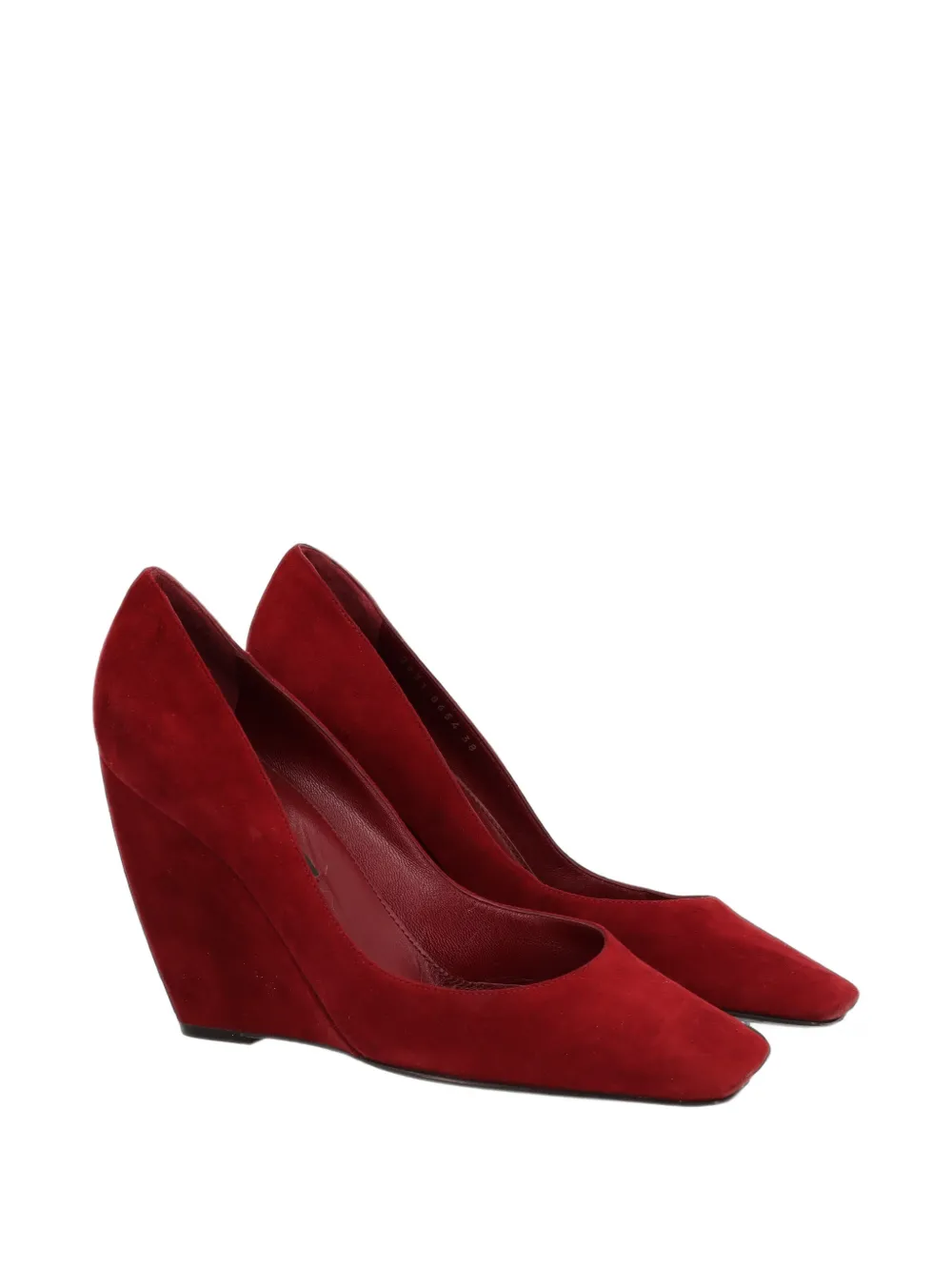 美品　Sergio Rossi スエード パンプス グレー 39 アーモンドトゥ Sergio Rossi Vintage スエード パンプス | レッド | FARFETCH JP
