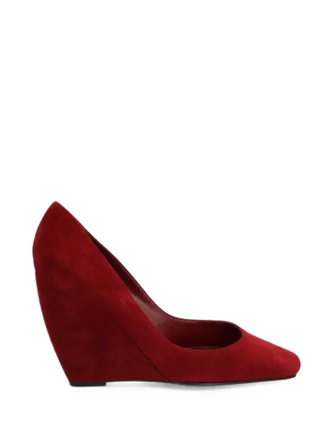 Sergio Rossi Vintage suede wedge pumps