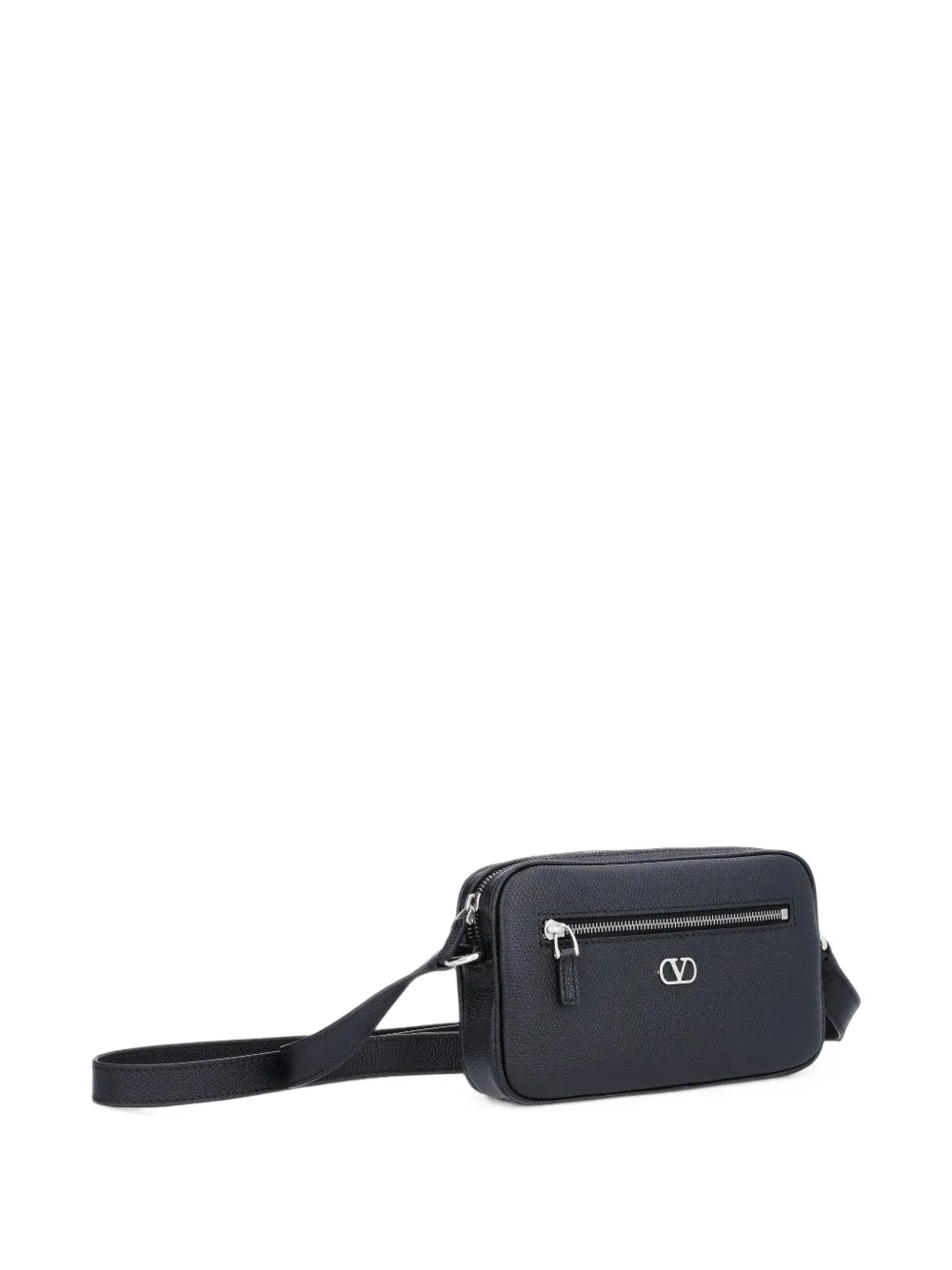 Valentino Garavani VLogo Signature leren schoudertas Zwart