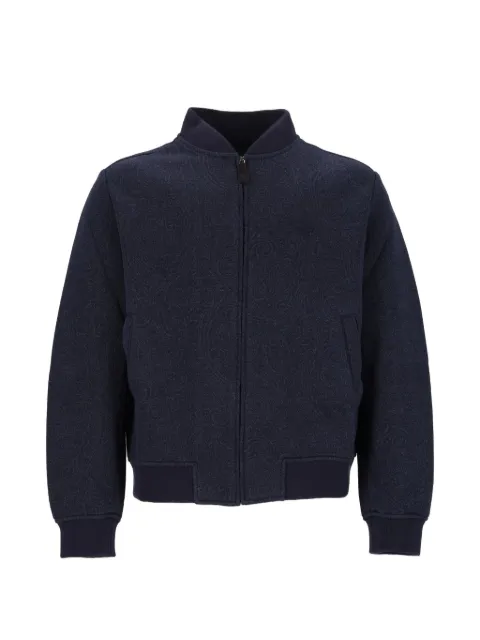 ETRO jacquard bomber jacket with arnica motif