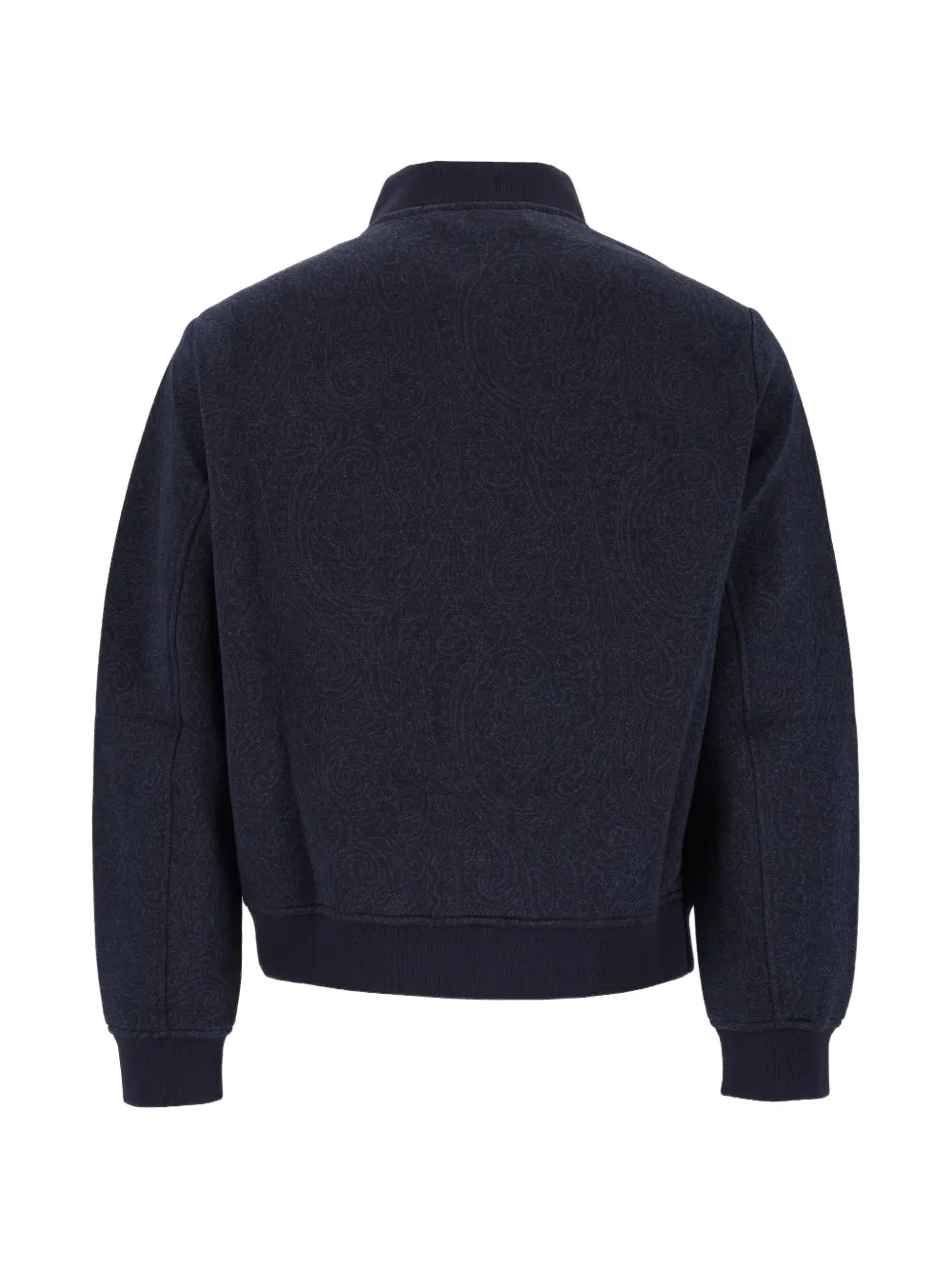 ETRO jacquard bomber jacket with arnica motif Blauw
