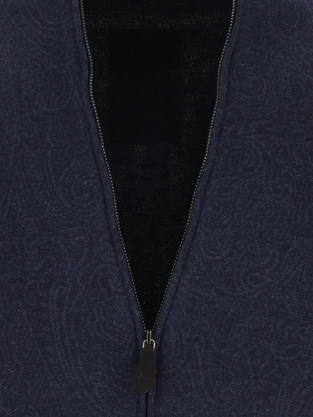ETRO jacquard bomber jacket with arnica motif Blauw