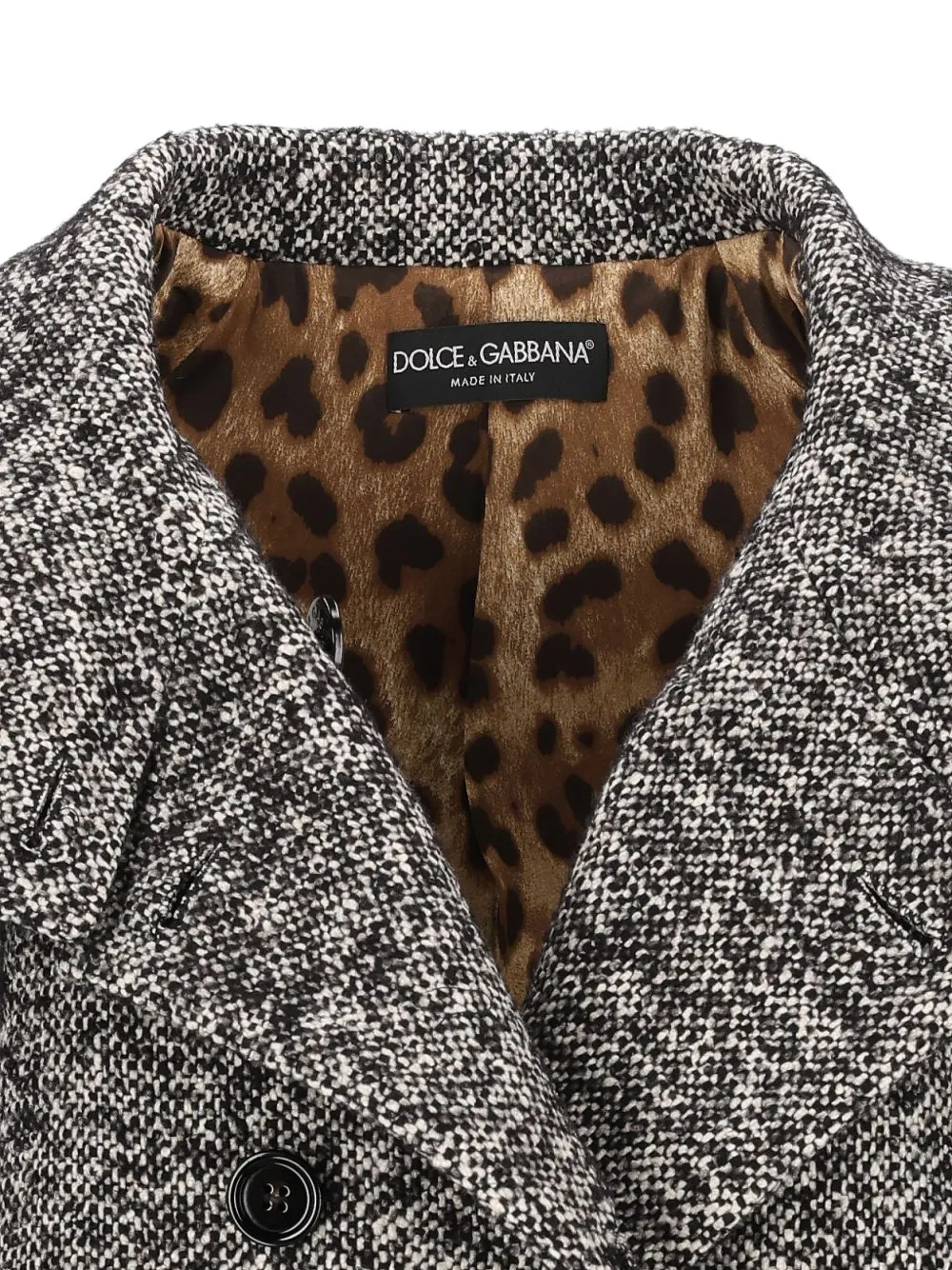Dolce & Gabbana double-breasted martingale coat Grijs