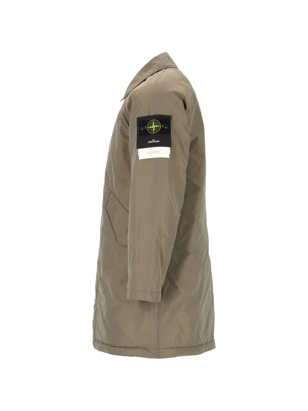 Stone Island 7100002 Micro Twill gewatteerde jas Beige