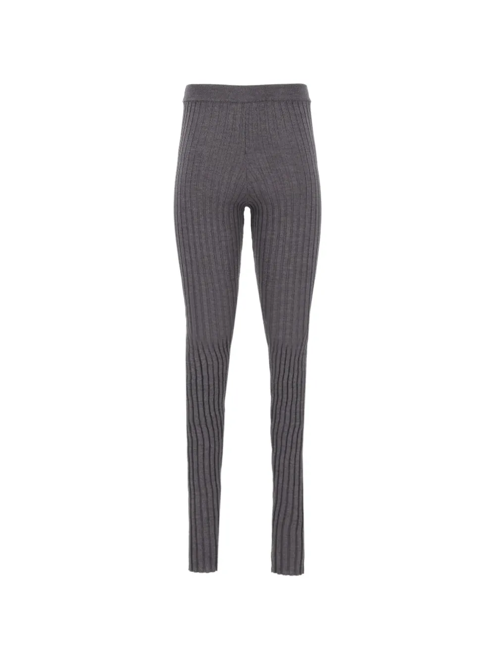 Mauro Grifoni Ribgebreide legging Grijs