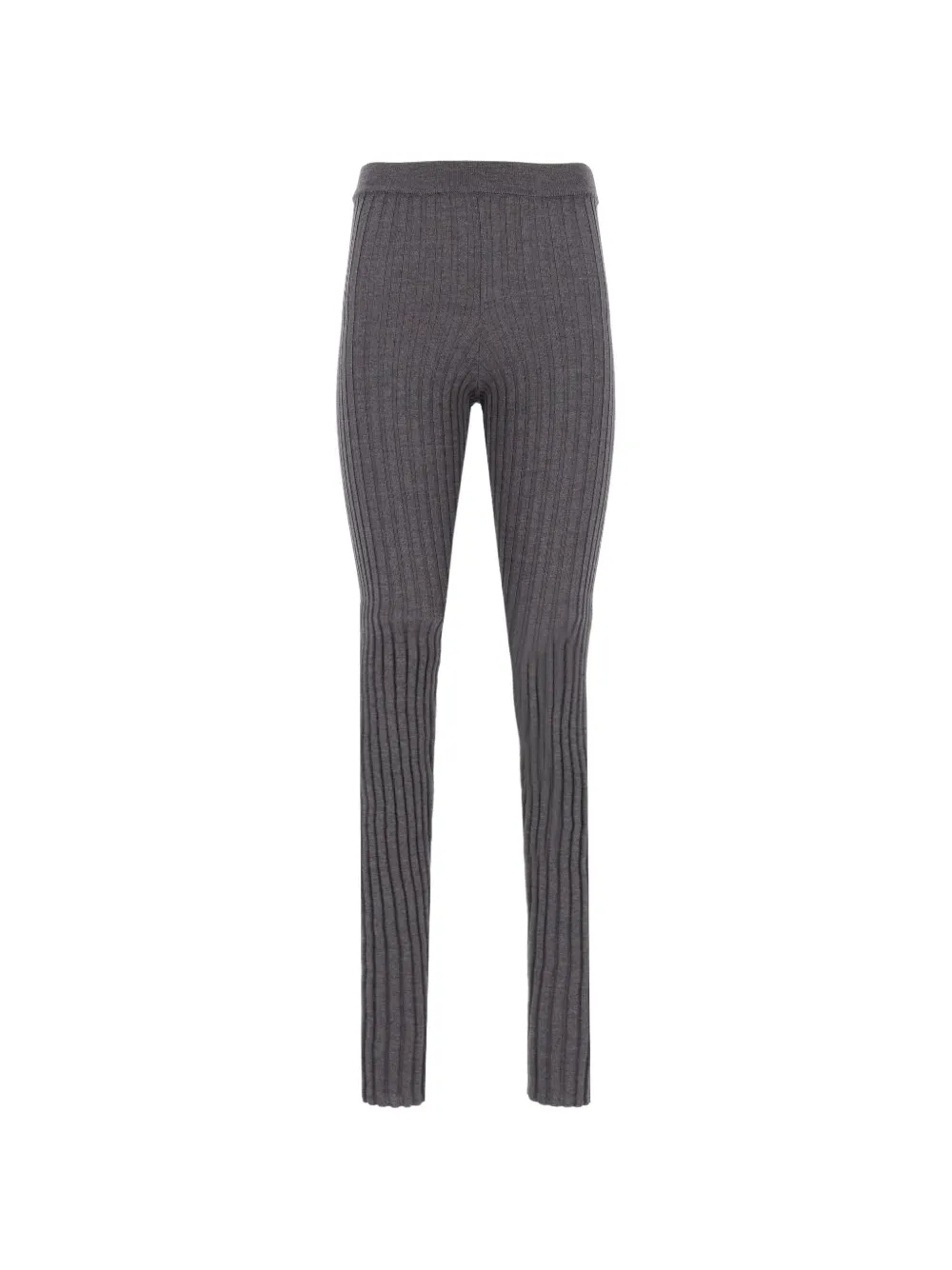 Mauro Grifoni ribbed-knit wool leggings - Grigio