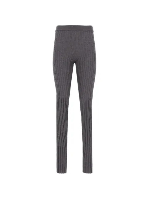 Mauro Grifoni ribbed-knit wool leggings