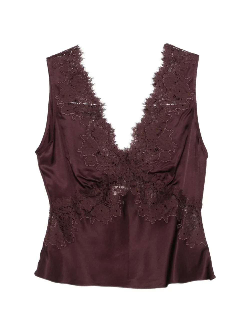 Rixo Emmie lace-trim top - Rot