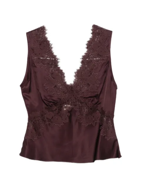 Rixo Emmie lace-trim top