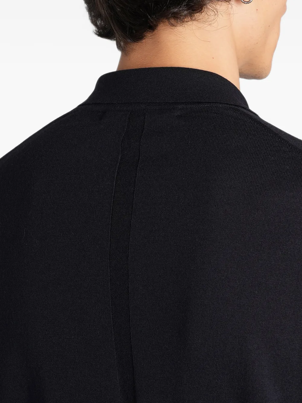 Low Brand K153 long-sleeve polo shirt Zwart