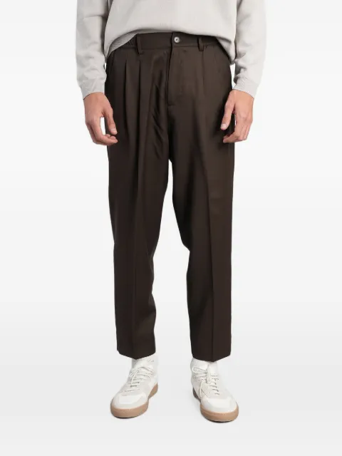Low Brand Zen pleated tapered trousers