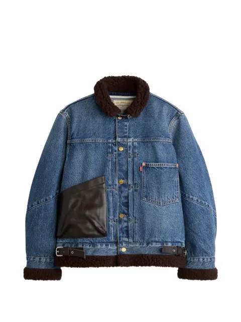 sacai x Levi's layered denim jacket