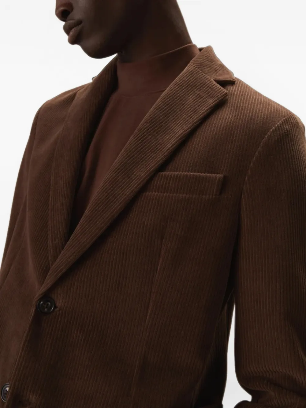 Circolo 1901 Tiny ribfluwelen blazer met enkele rij knopen Bruin