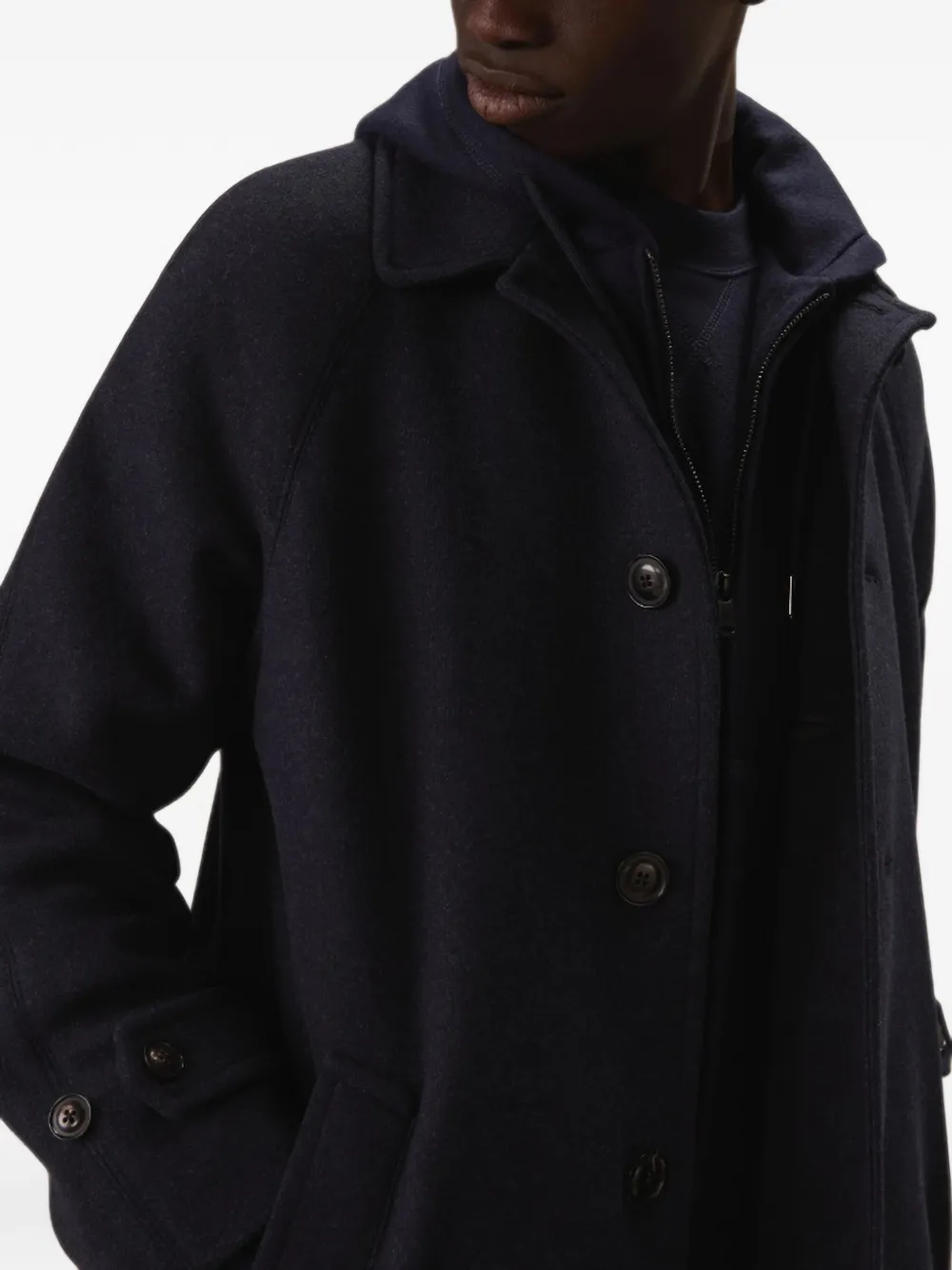 Circolo 1901 Jas met raglanmouwen en knoopsluiting Blauw