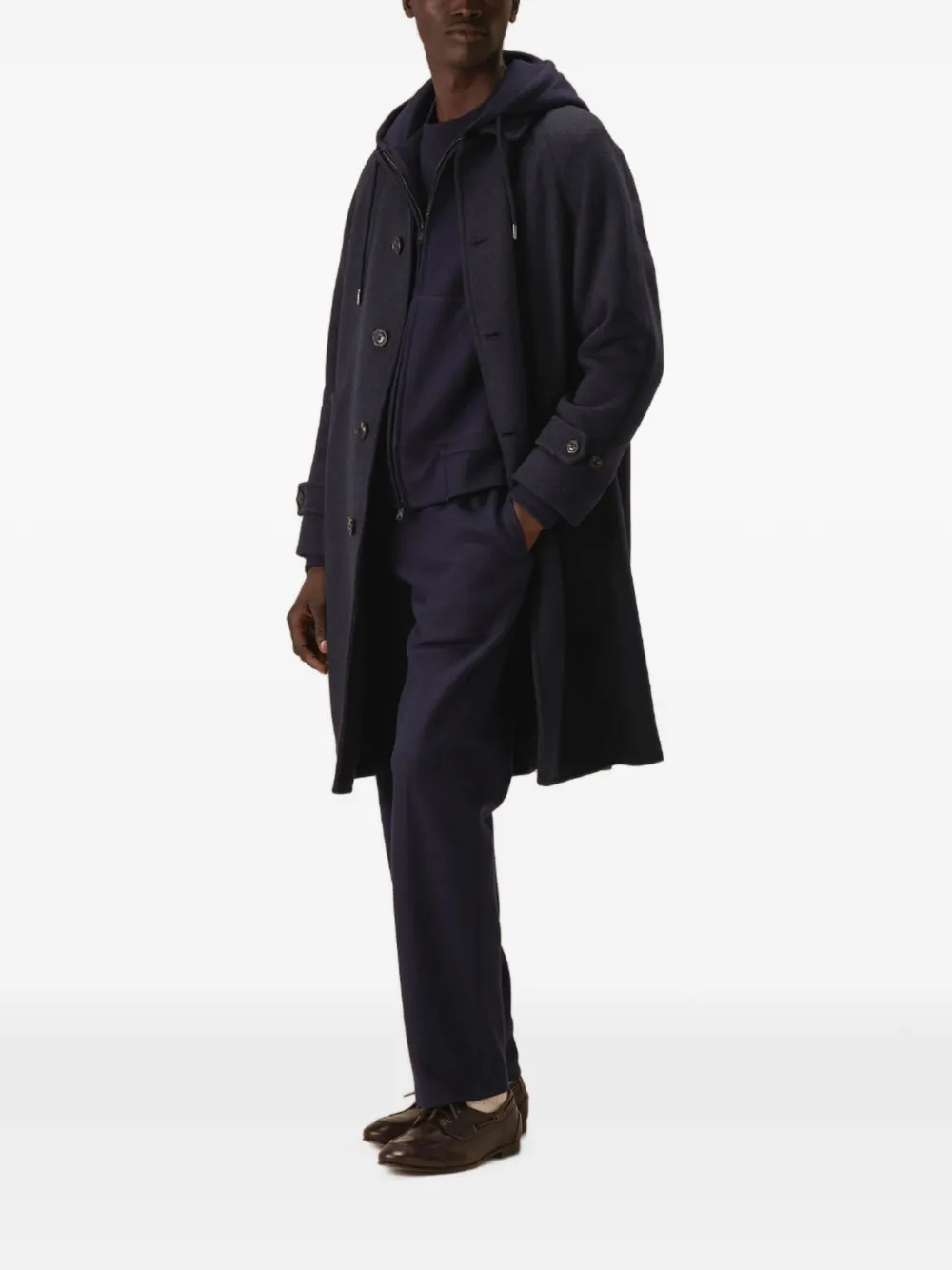 Circolo 1901 Jas met raglanmouwen en knoopsluiting Blauw