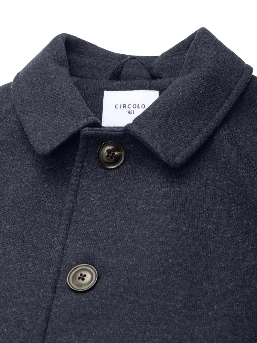 Circolo 1901 Jas met raglanmouwen en knoopsluiting Blauw