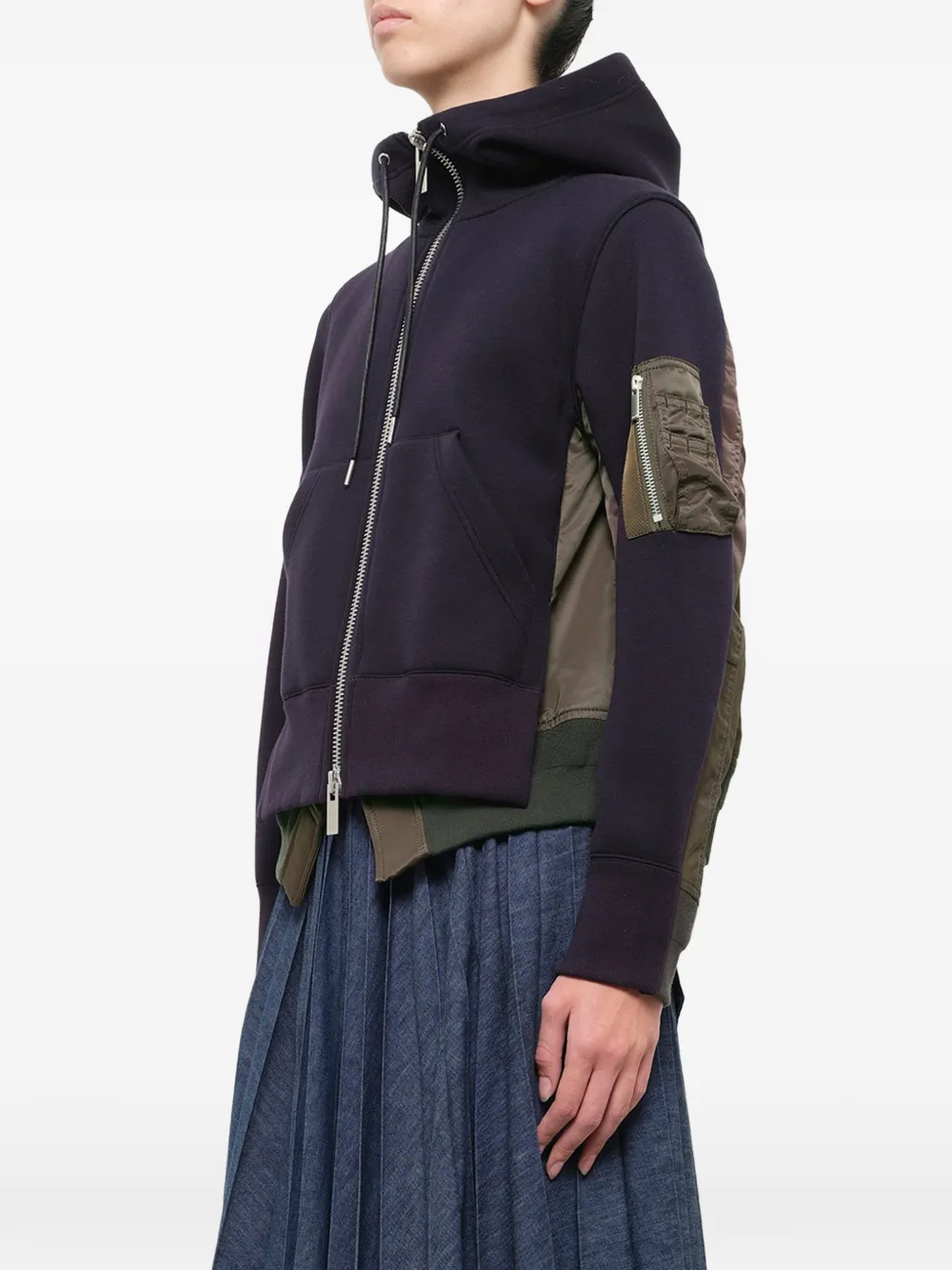 sacai Runway Sponge Sweat hoodie Blauw