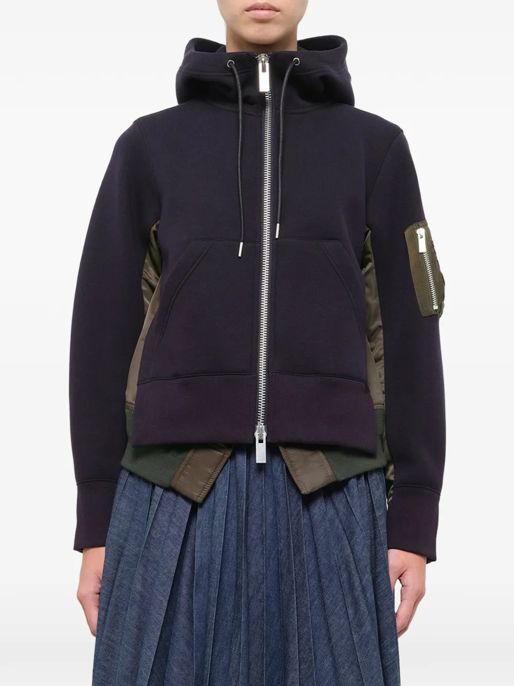 sacai Runway Sponge Sweat hoodie Blauw