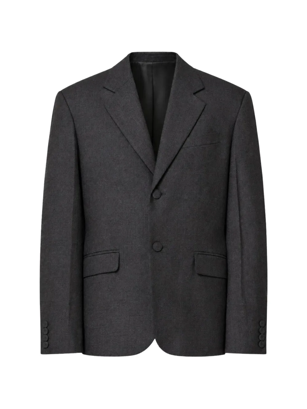 Plan C Single-breasted Blazer In Gray