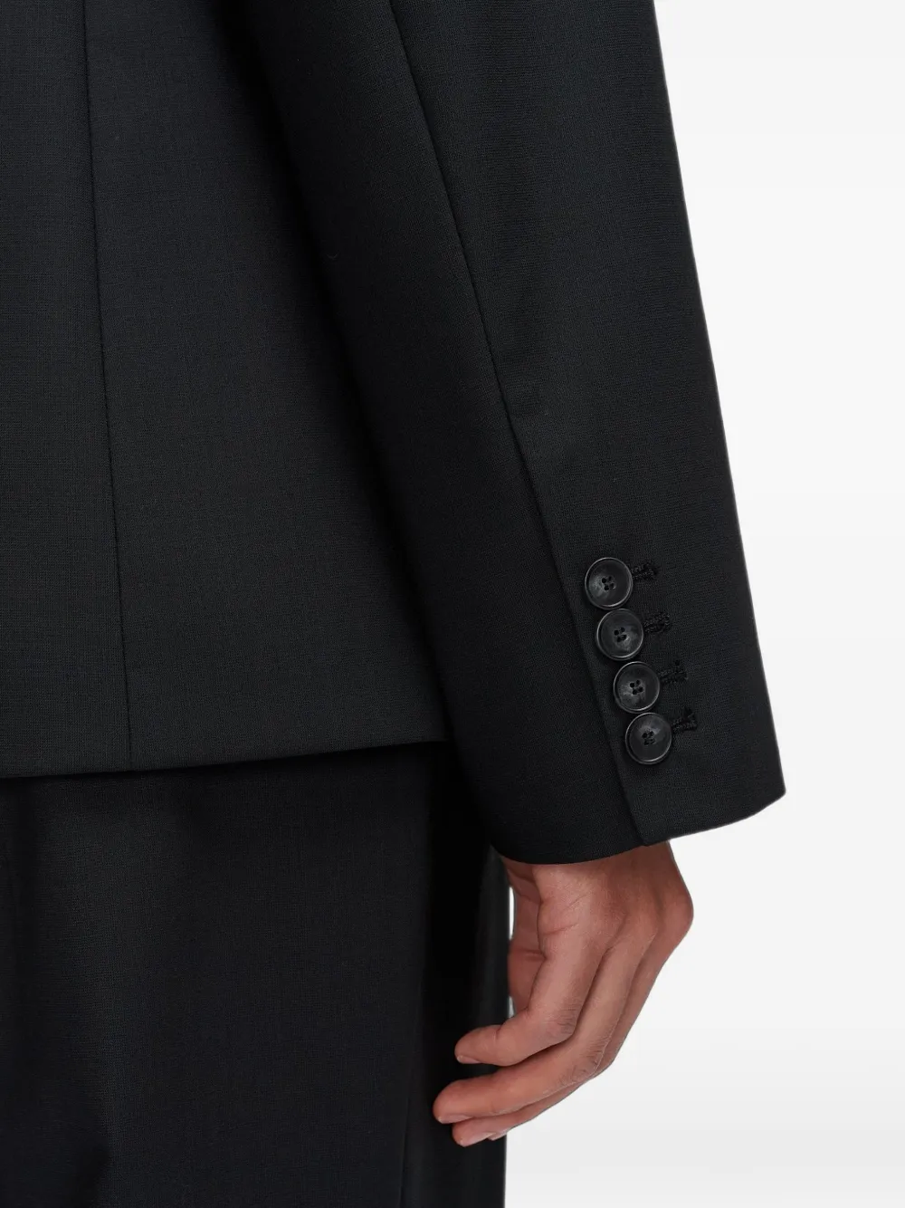 JOSEPH Blazer met enkele rij knopen Zwart