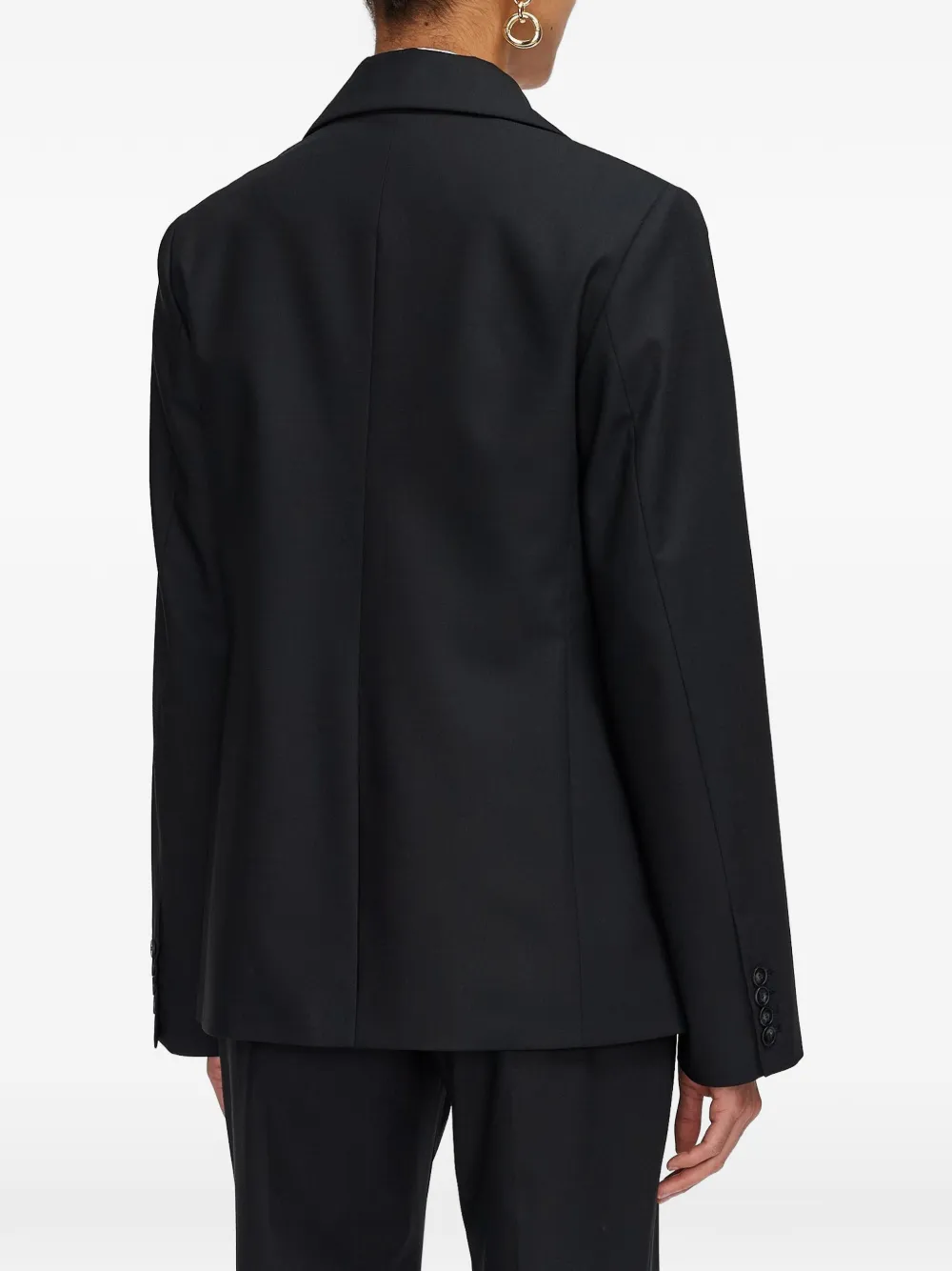 JOSEPH Blazer met enkele rij knopen Zwart