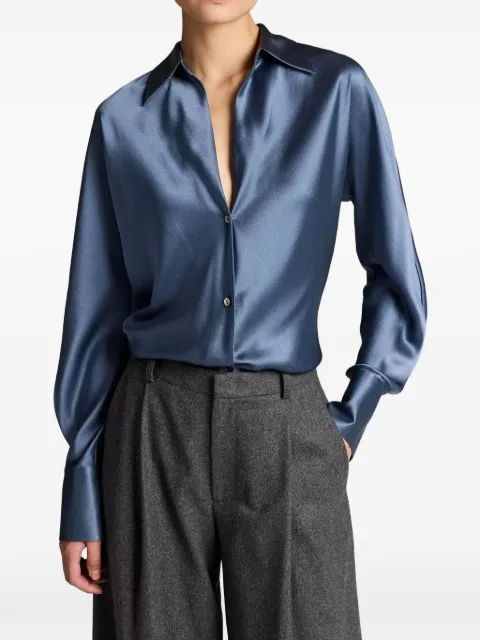 Vince bias-cut silk blouse
