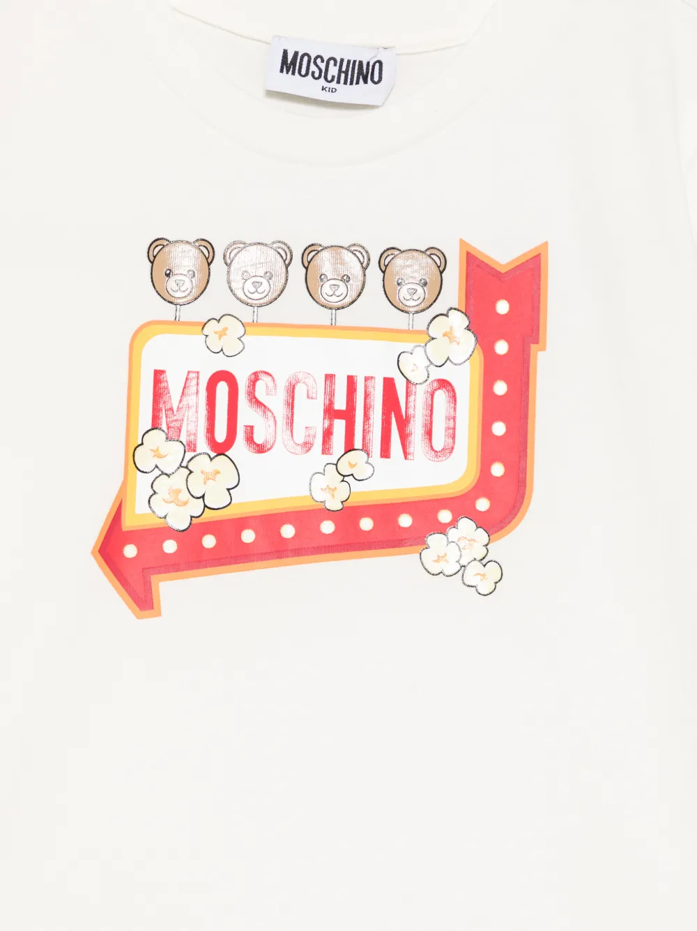 Moschino Kids T-shirt met print Wit