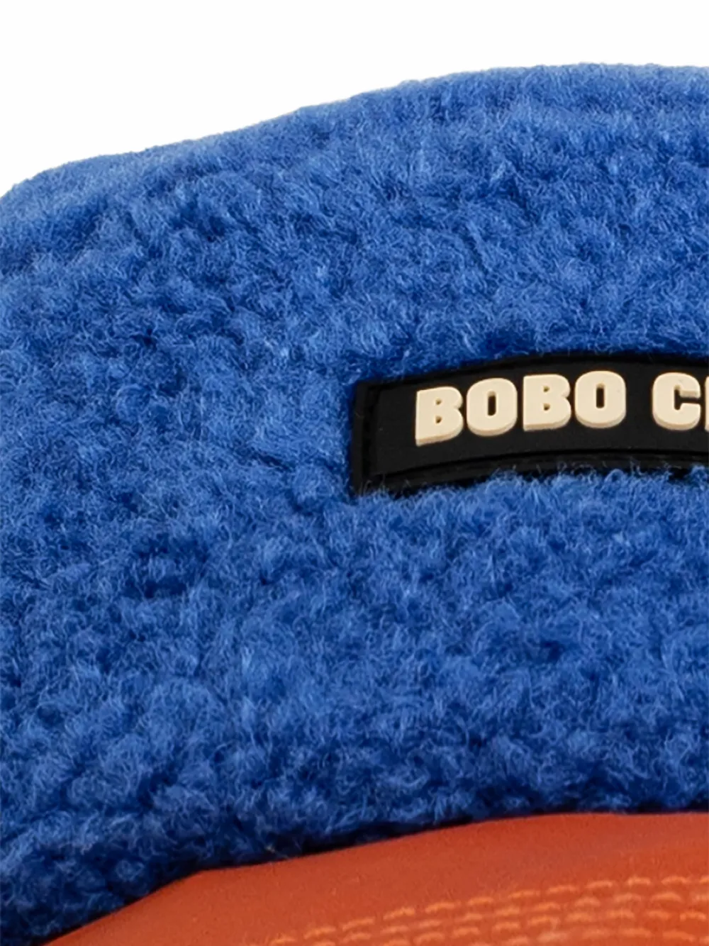 Bobo Choses Fleece muts met logo-patch Blauw