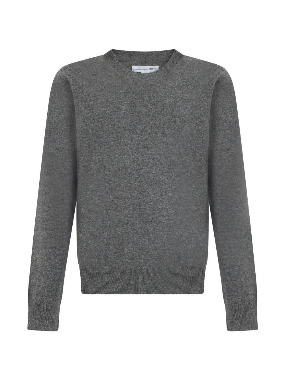 Comme Des Garçons Shirt fine-knit crew-neck sweater Grijs