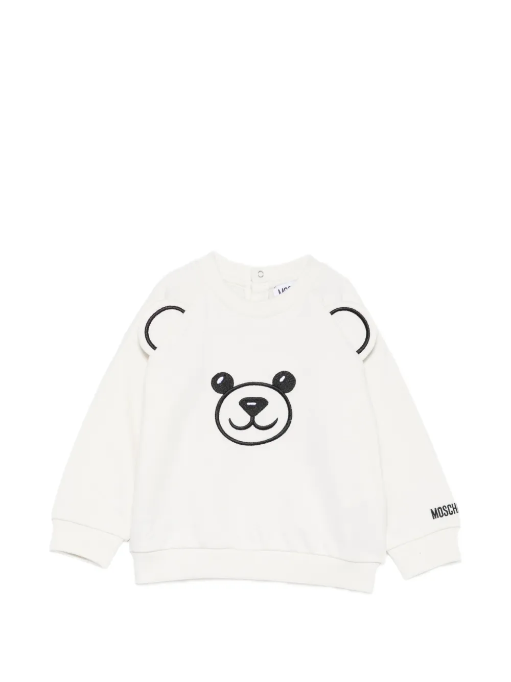 Moschino Kids Sweater met teddybeerpatch Wit