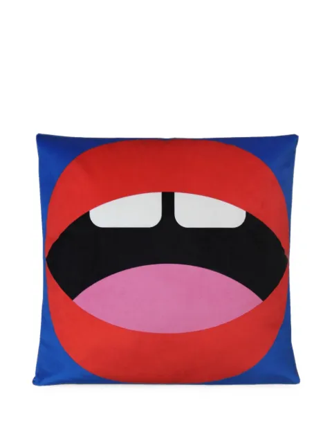 Qeeboo x C&K Mouth graphic-print cushion