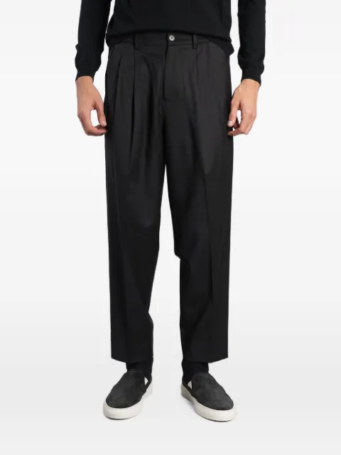 Low Brand Zen pleated elasticated-waist trousers