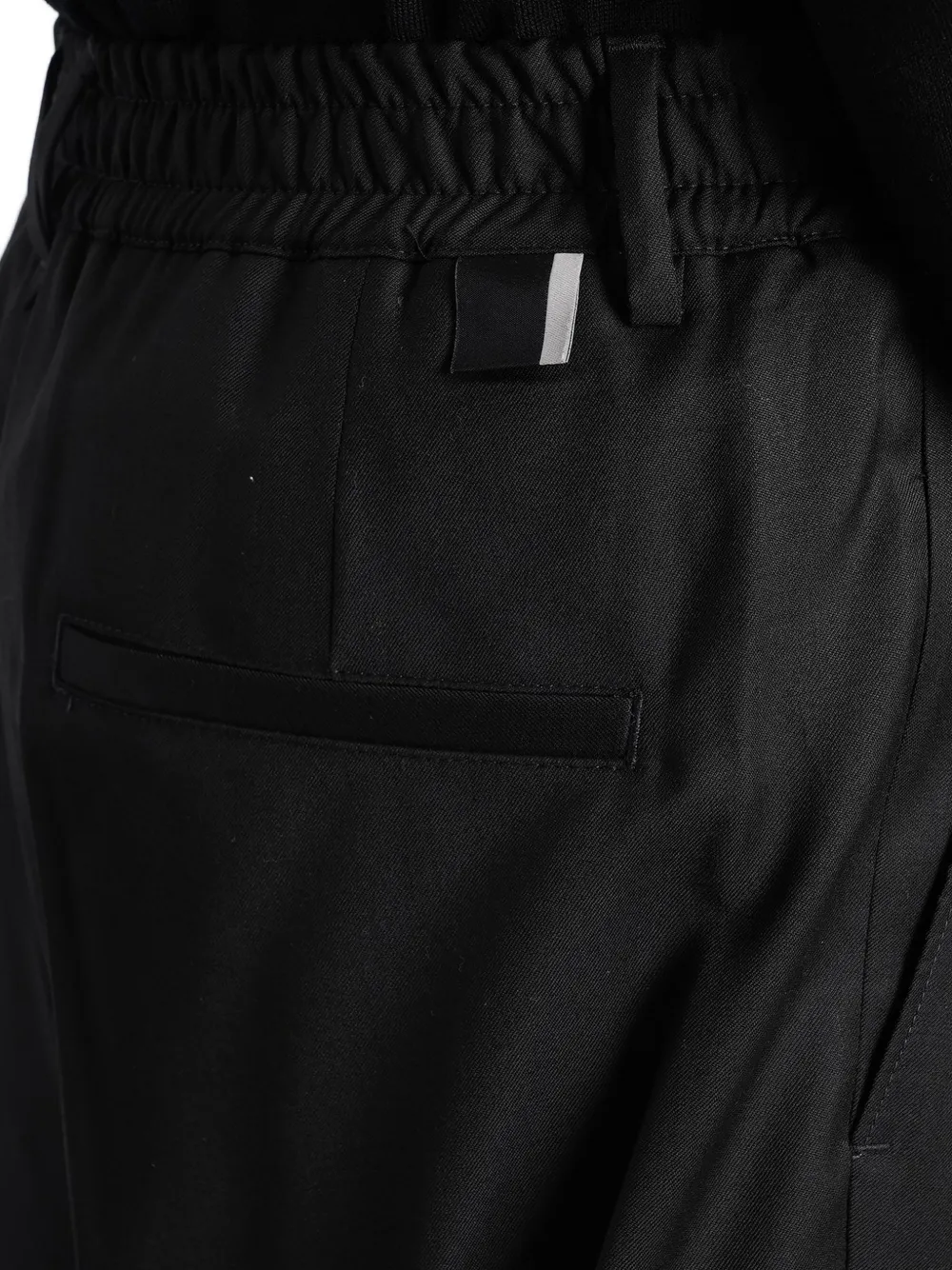Low Brand Zen pleated elasticated-waist trousers Zwart