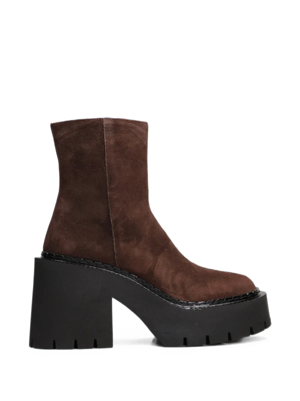 Vic Matie Platform Ankle Boots In Brown