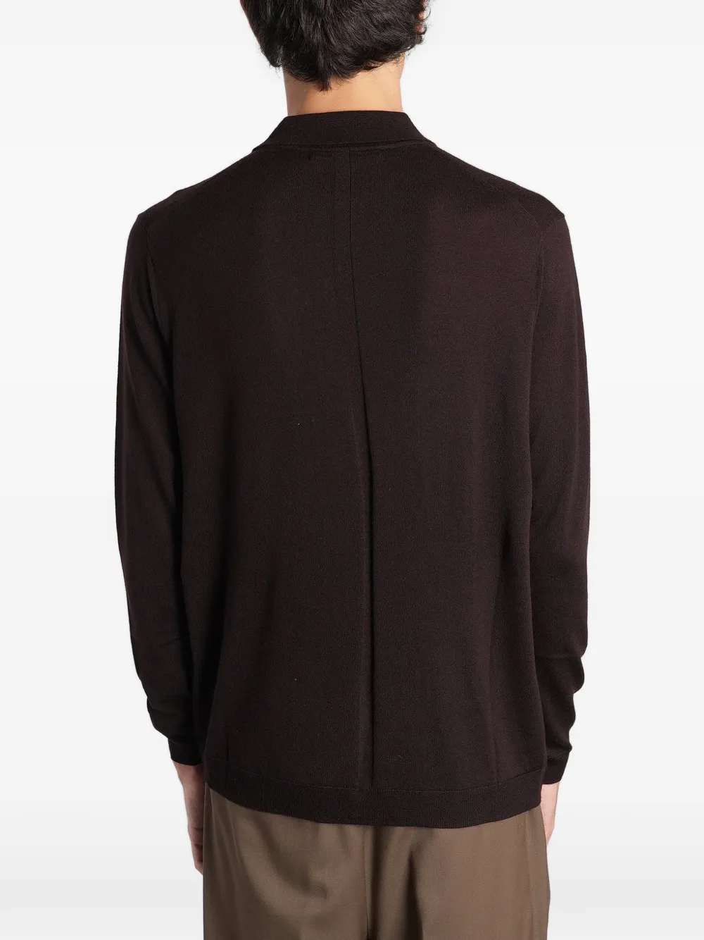 Low Brand long-sleeve polo shirt Bruin