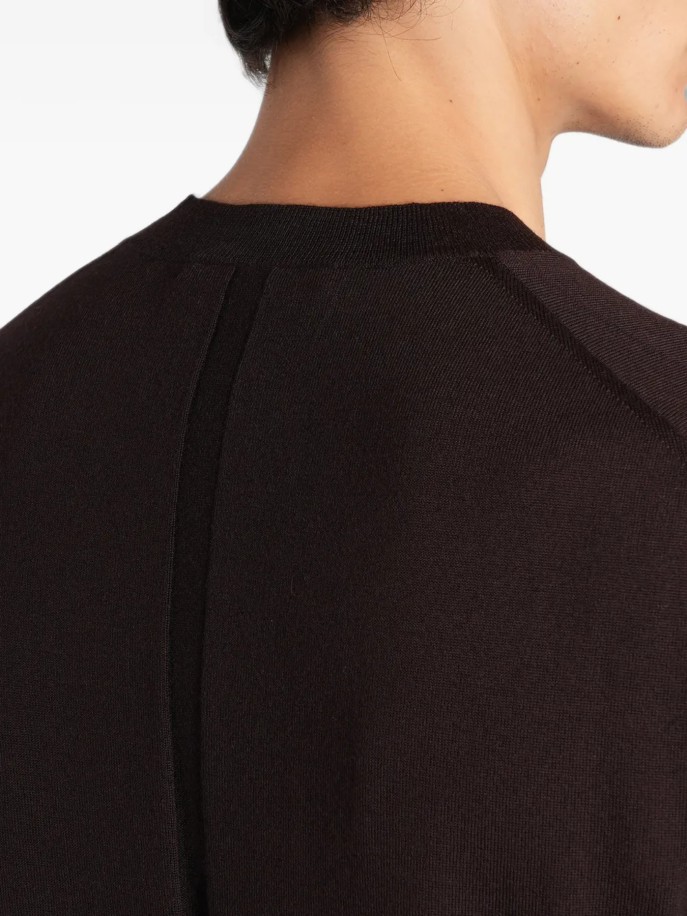 Low Brand K123 fine-knit T-shirt Bruin