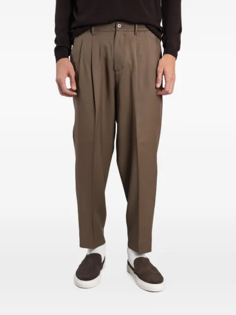 Low Brand Zen pleated tapered trousers