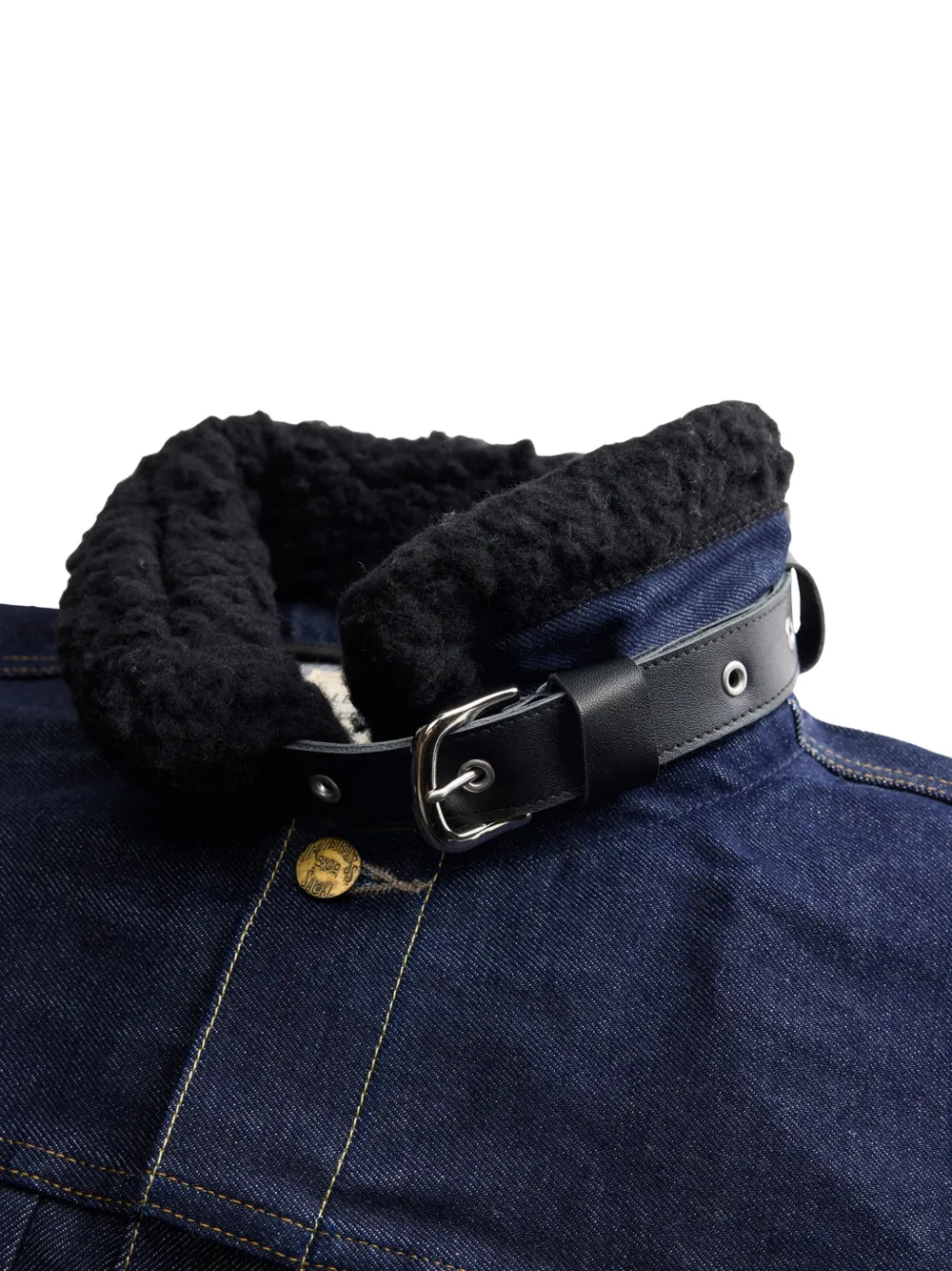 sacai x Levi's chest-pocket denim jacket Blauw