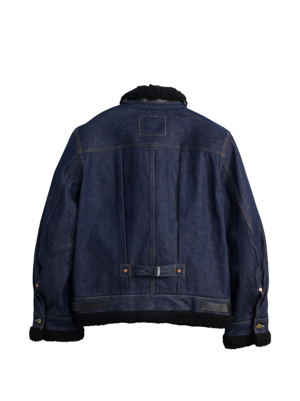 sacai x Levi's chest-pocket denim jacket Blauw