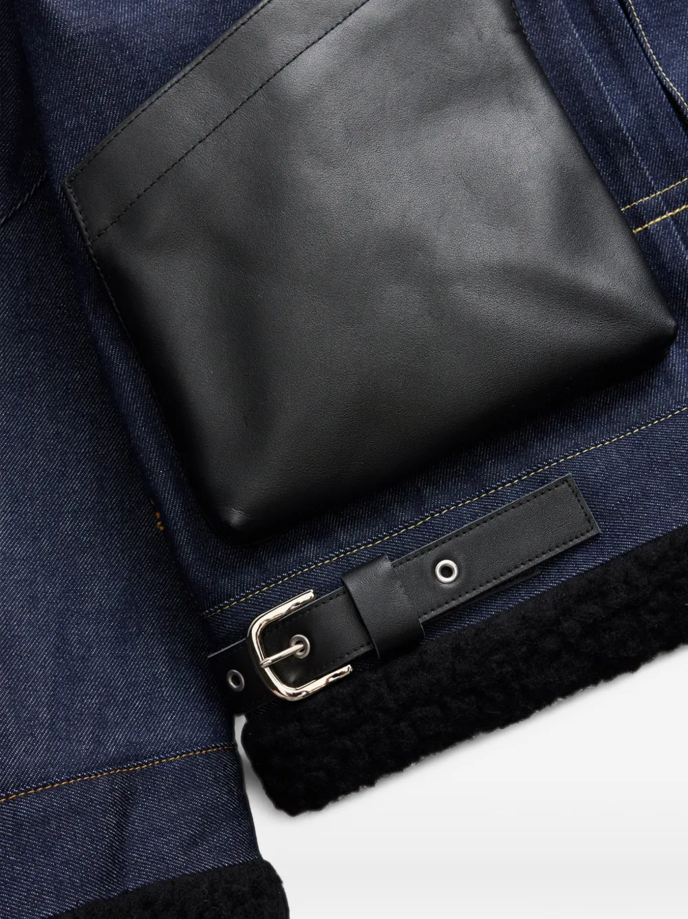 sacai x Levi's chest-pocket denim jacket Blauw