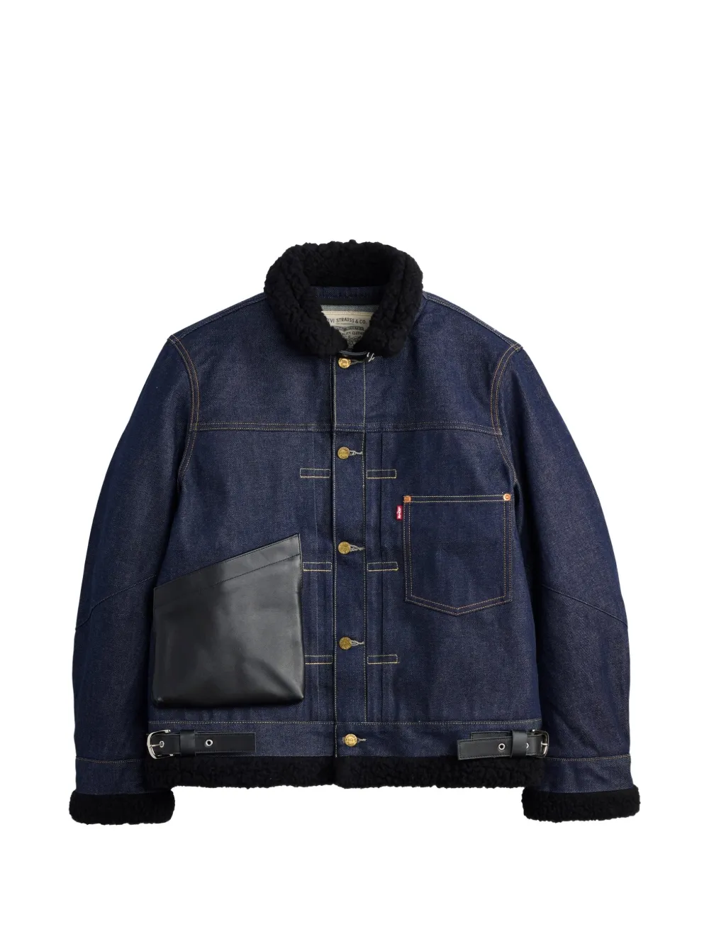 sacai x Levi's chest-pocket denim jacket - Blu