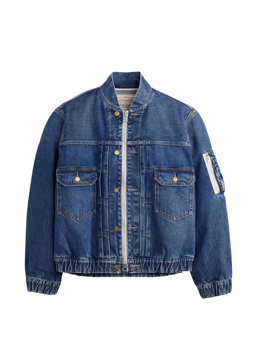 sacai x Levi's flap-pocket denim jacket - Blau