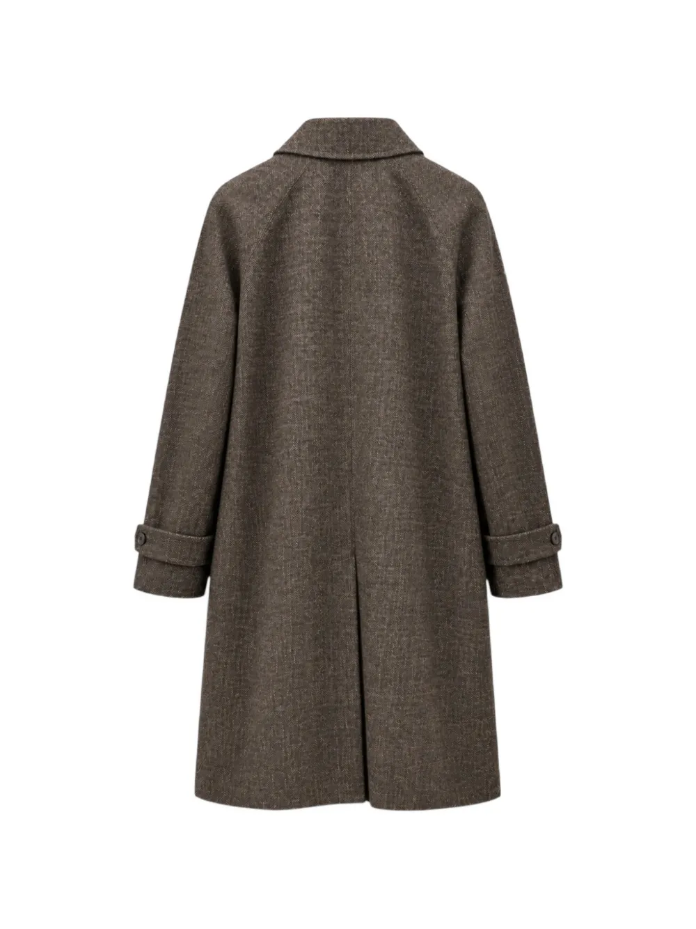 Circolo 1901 raglan-sleeve herringbone coat Bruin