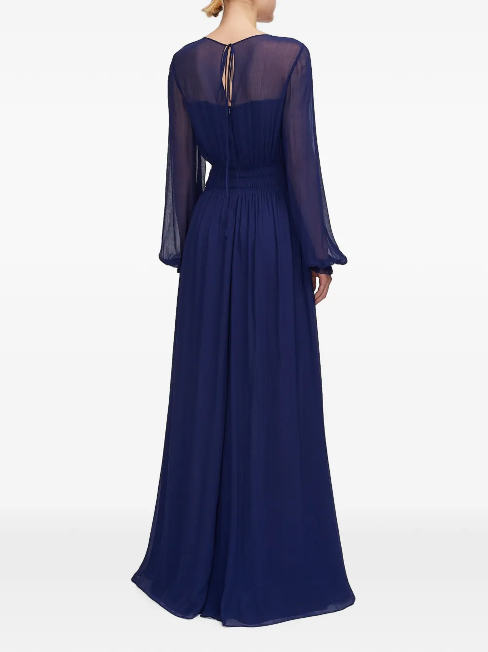JOSEPH Olivia crinkle-effect dress Blauw