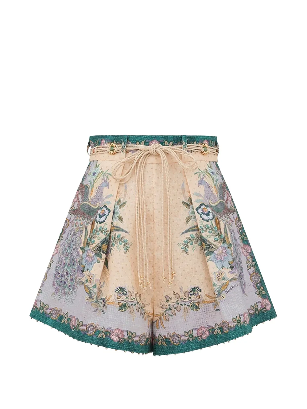 ZIMMERMANN Indra Tuck shorts - Toni neutri
