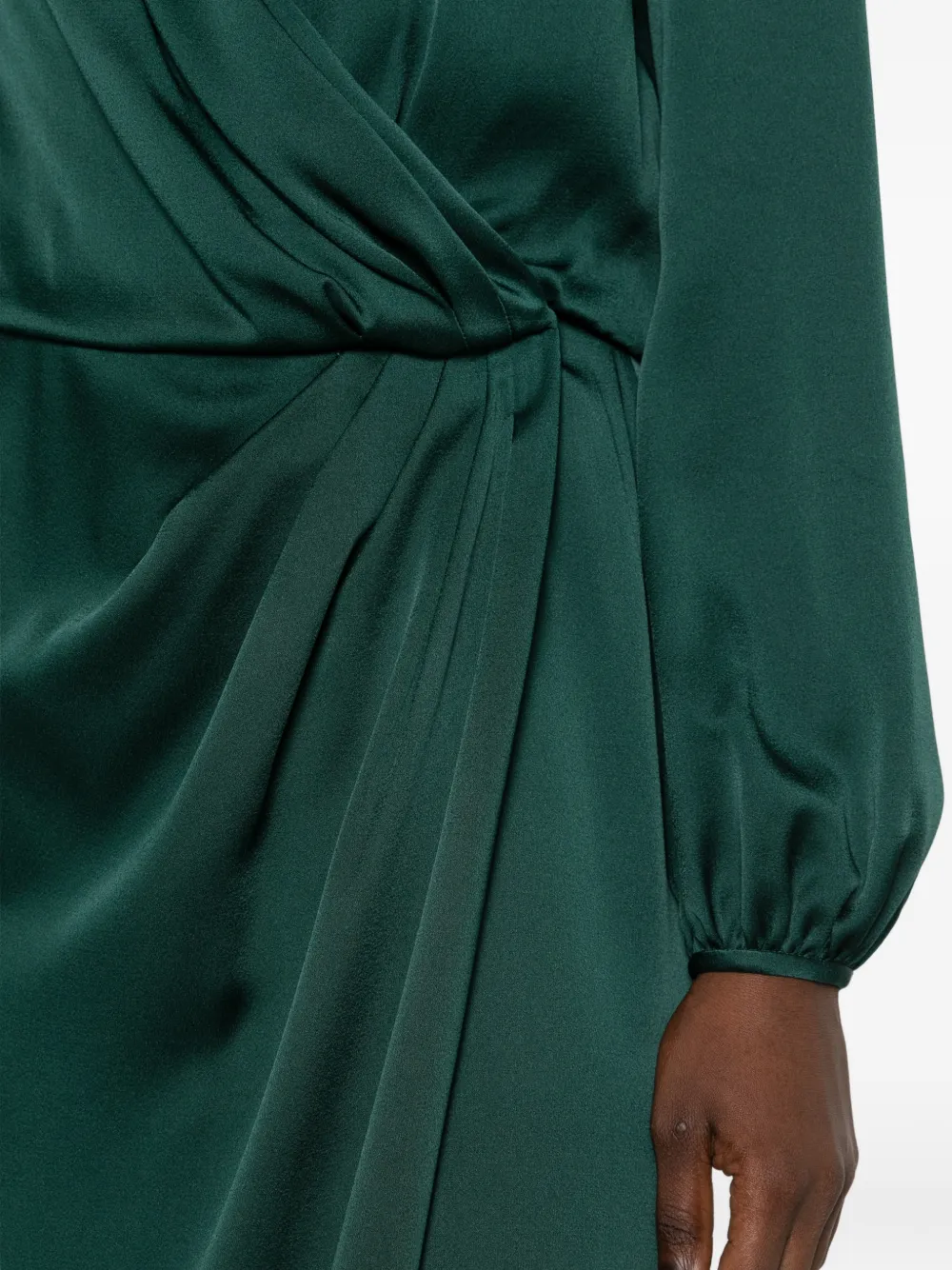 Max Mara Miss wrap midi dress Groen