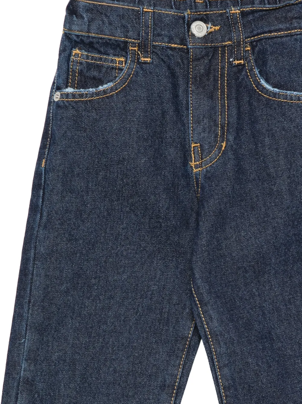 Paolo Pecora Kids faded-effect distressed jeans Blauw