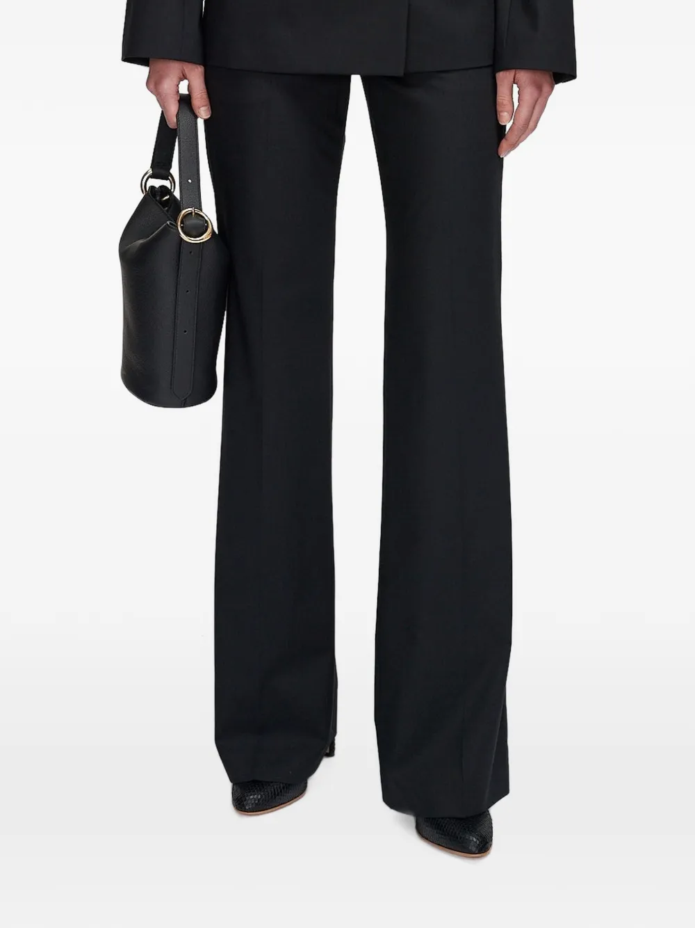 JOSEPH Morissey wool trousers Zwart