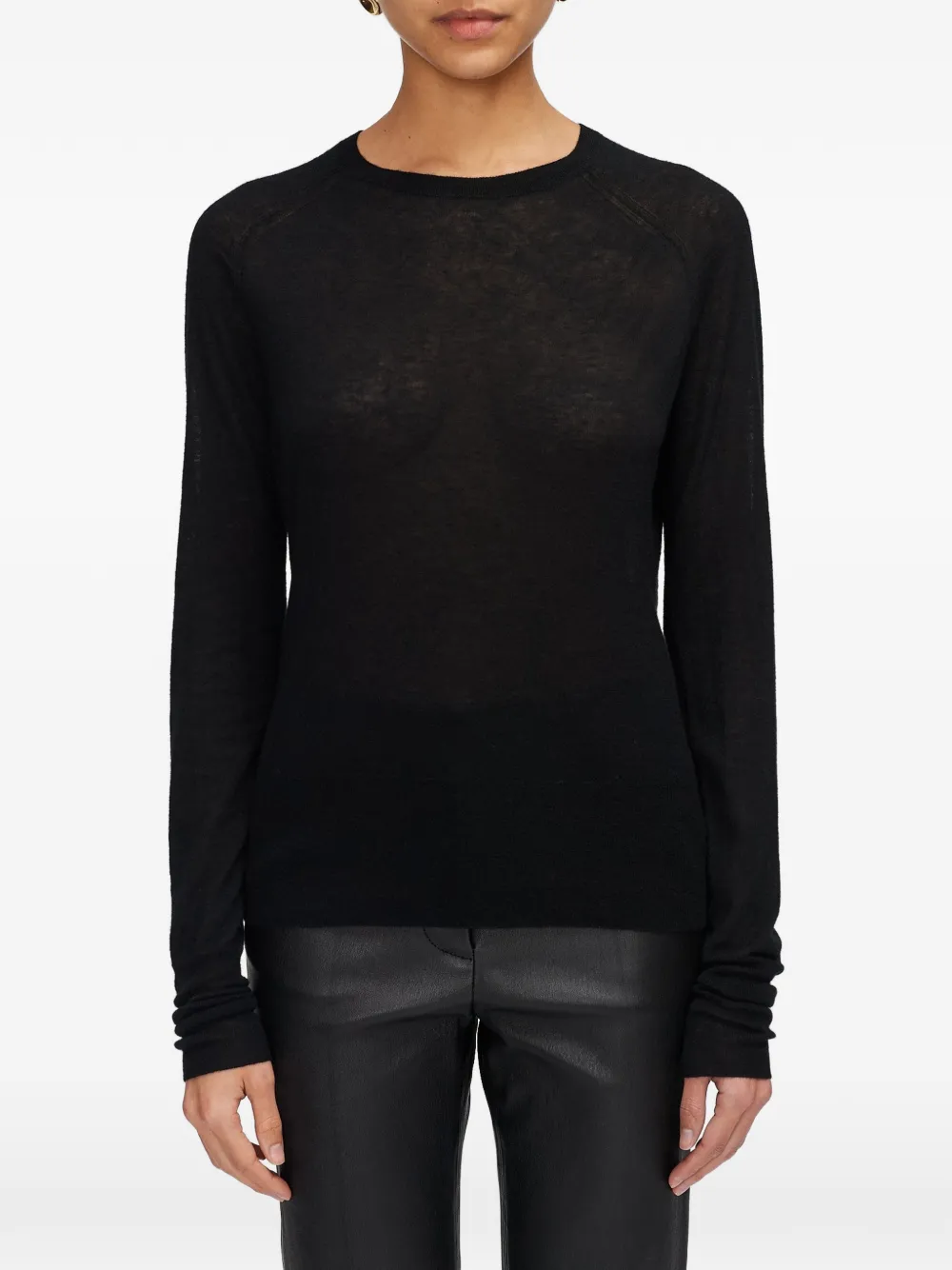 Joseph Geras Cashair Sweater In Black