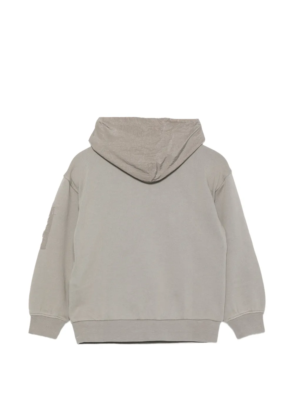 C.P. Company Kids zip panelled hoodie Grijs